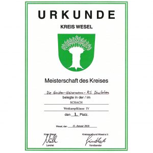 Kreismeister im Schulschach