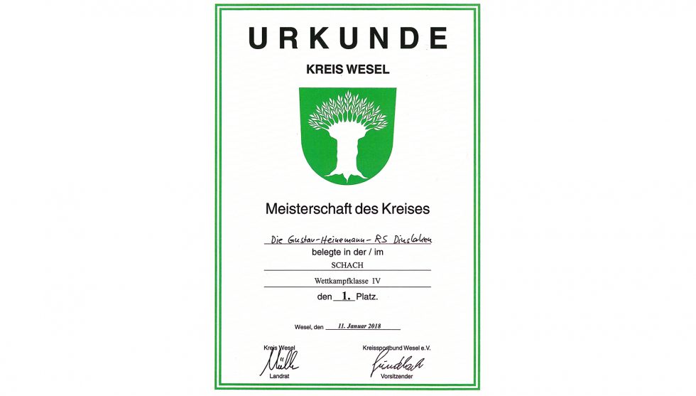 Kreismeister im Schulschach