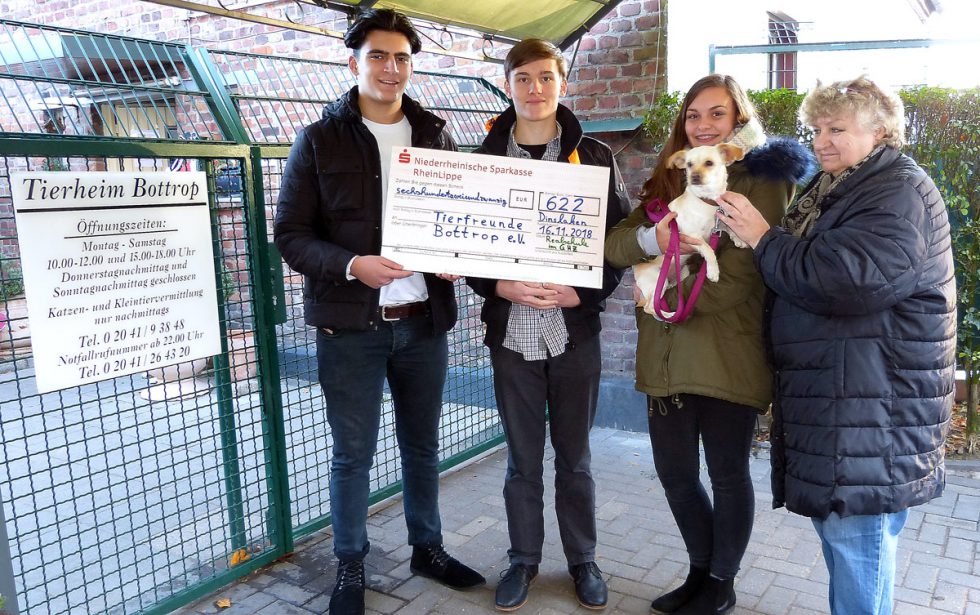 GHZ-Realschüler laufen für Tierheim in Bottrop GHZ-Realschüler laufen für Tierheim in Bottrop